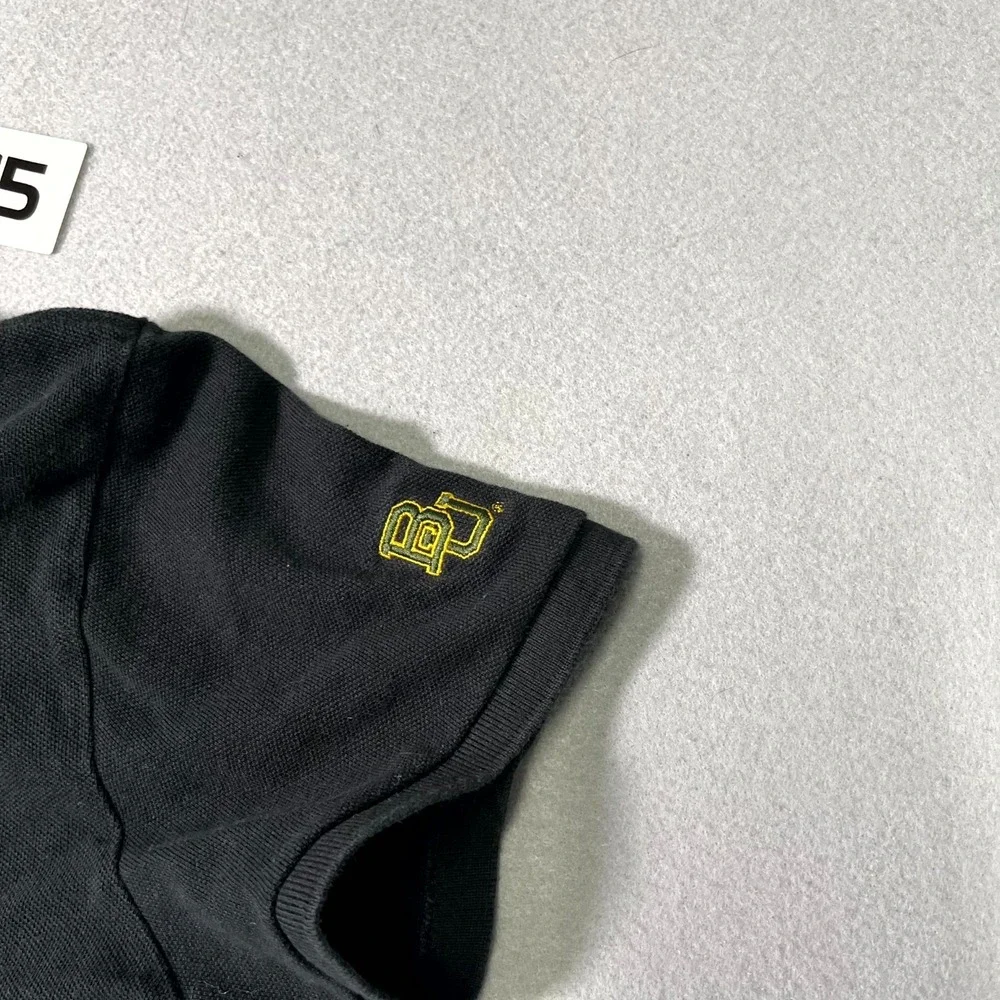 Ralph Lauren The Skinny Polo Shirt Mens XL Black Pony Logo Side Slit Golf Tennis